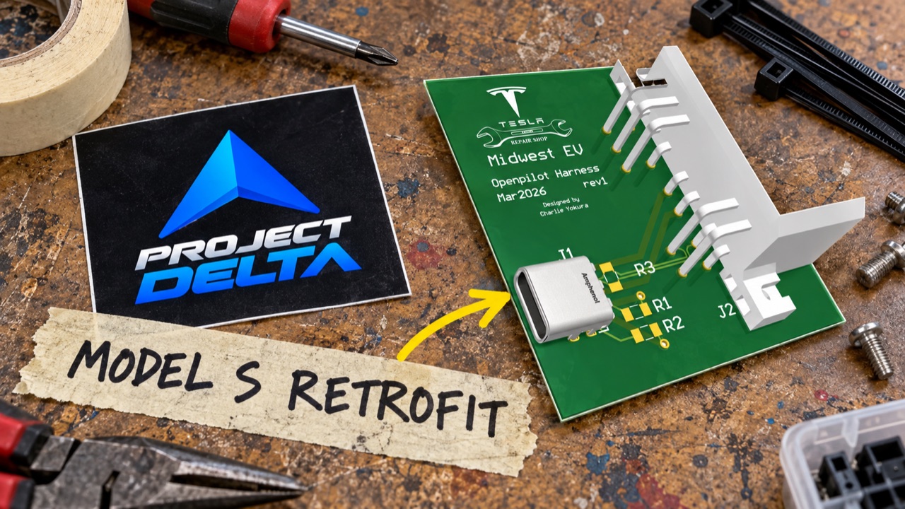 Model S openpilot retrofit: Project Delta, Jordan Horwitz video thumbnail